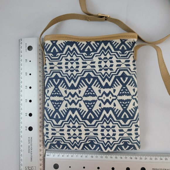 Women Bag Crossbody Mobile Phone Cotton Canvas  Purse Wallet Shoulder Beach Boho - Picture 7 of 11